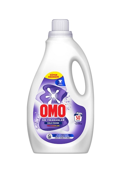 3 Adet Omo Sıvı Çamaşır Deterjanı Sık Yıkananlar 50 Yıkama 2500 Ml Diğer
