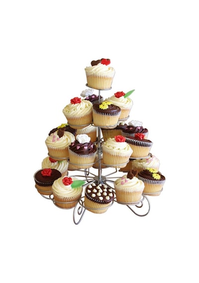 Metal Cupcake Standı 4 Katlı / 23'Lü Kek Standı
