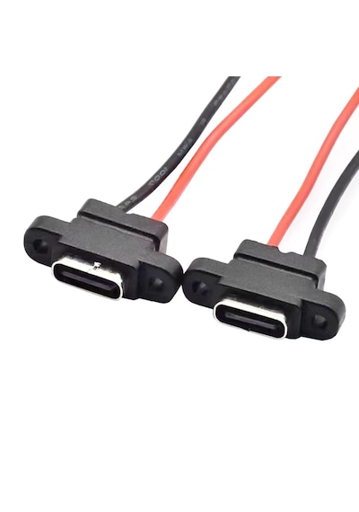 1 Adet 2 Pin Type-c Konnektör Şarj Giriş Soketi