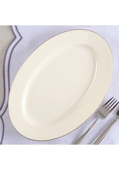 Aryıldız Hera Platin Kayık Tabak 30 Cm Renkli