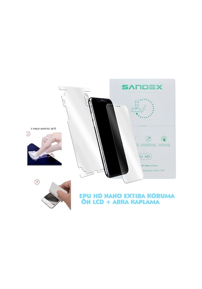 Xiaomi Civi 5 Pro Nano Ekran Koruyucu + Full Arka Kaplama Set Esnek Ultra İnce - Sandex - Epu Hd