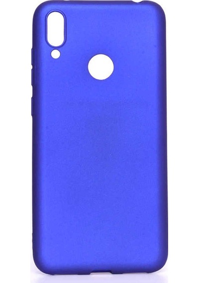 Huawei Y7 Prime 2019 Kılıf Zore Premier Silikon Kapak Saks Mavi