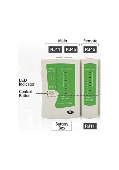 Yeni 2026 3in1 Profesyonel Ağ Kurulum Seti Yeni Nesil Cat5 Cat6 Cat7 Network Ethernet Kablo Pensesi Kesme Soyma Sıkma Kilitleme Fonksiyonlu - Dijital Kablo Test Cihazı Master Remote - 10lu Rj45 Jack