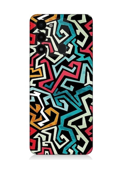 Tecno Spark 8c Uyumlu Pop Art Grafiti Grunge Desenli Silikon Kılıf