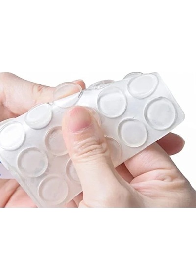 15 Adet Şeffaf 22 Mm Yapışkanlı Cam Tutucu -