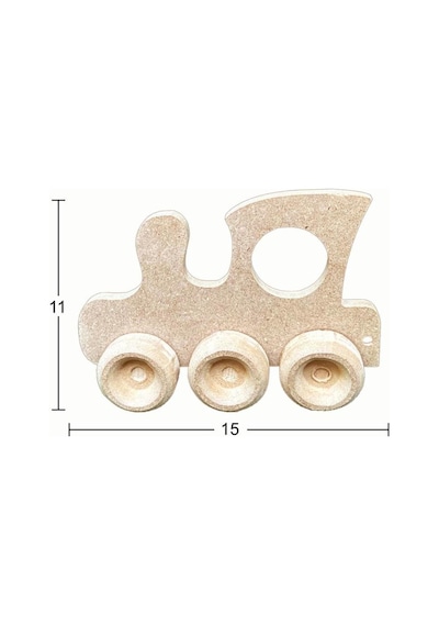 Ahşap Oyuncak Tren 15x11cm Oy102