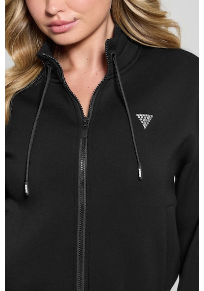 Guess Kadın Fermuarlı Sweatshirt - Siyah Siyah