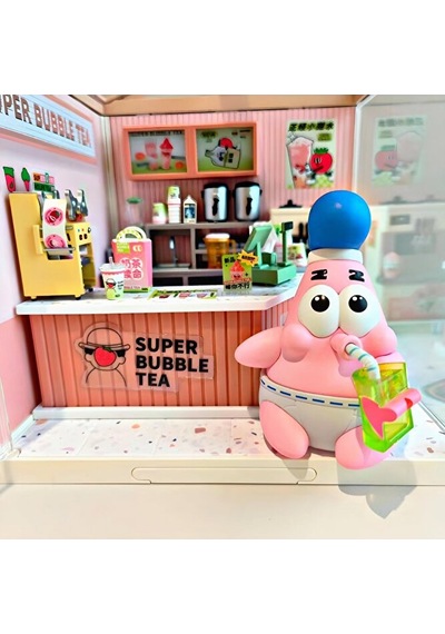 Sünger Bob Patrick Mini Figür 2'li Set Birleşen Bardak Tasarımlı Koleksiyon Figürü