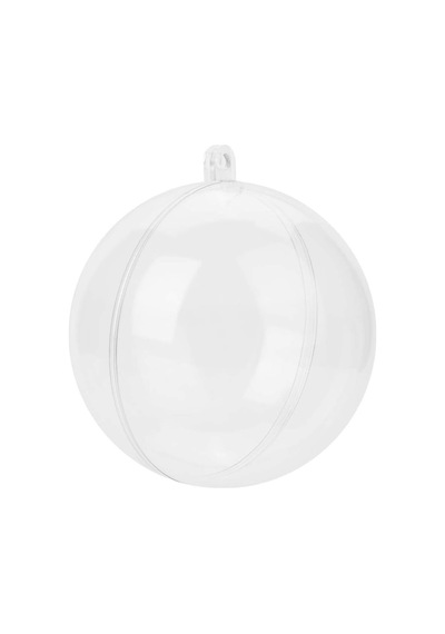 12 Adet 8cm Plastik Küre Fanus Kutu