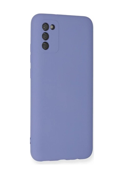 Samsung Uyumlu Galaxy A03s Uyumlu Kılıf Nano İçi Kadife Silikon - Lila