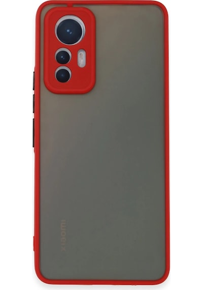 Newface - 401 - Xiaomi Mi 12 Lite Kılıf Montreal Silikon Kapak - Edntrend - - Kırmızı