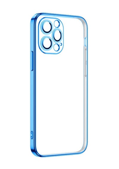 Apple Uyumlu iPhone 13 Pro Max Kılıf Şeffaf Elektroplatin Kamera Korumalı Silikon
