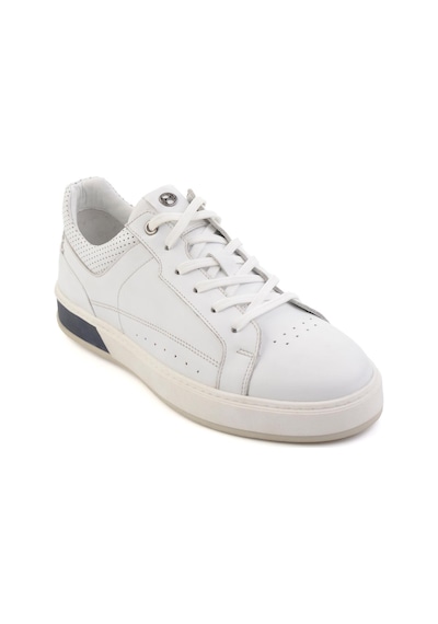 Bambi Beyaz Hakiki Deri Erkek Sneaker E01398008743