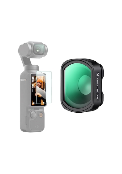 K&f Concept Osmo Pocket 3/4 Için 10x Makro Lens Yakın Çekim Filtresi - Ekran Koruyucu