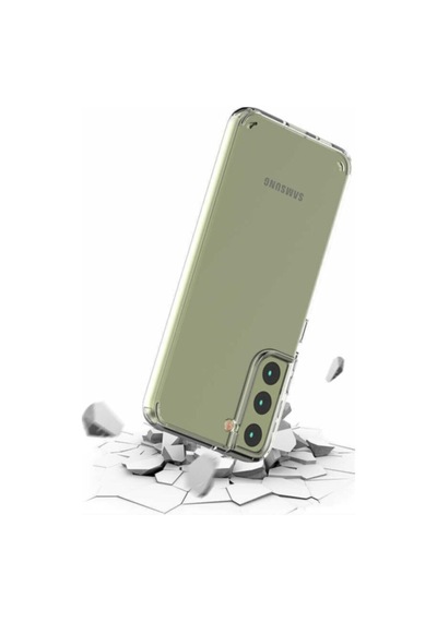 Samsung Galaxy S22 Plus Ile Uyumlu Kılıf Şeffaf Dayanıklı Sert Silikon Kapak Col90218-şeffaf