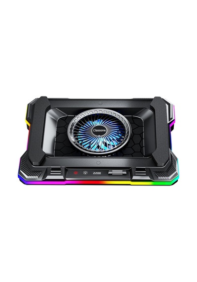 Classone Gt100 Gaming Laptop Sogutucu 2200rpm, Rgb Işıklı, Led Display Notebook Soğutucu Stand