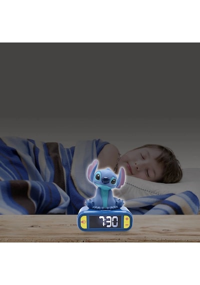 Sesli Ve Işıklı 3d Stitch Dijital Çalar Saat