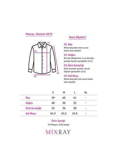 Mixray 4878 Kadın Fırfırlı Kareli Dekoratif Düğmeli Gömlek Bluz Mavi