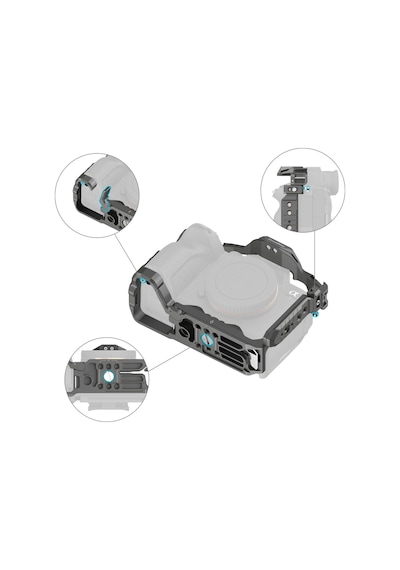 Smallrig 4481 Sony 7r V / 7 Iv / 7s Iıı / 1 / 7r Iv İçin Hawklock Hızlı Çıkarma Kafesi