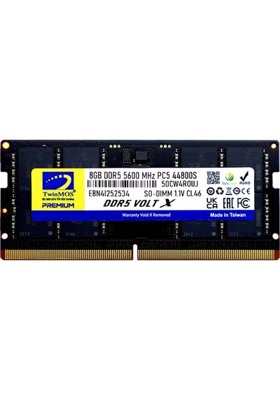 8gb Twinmos 5600mhz Cl46 Ddr5 Tmd58gb5600s46 Notebook Ram
