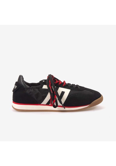 Back70 Kadın Bağcıklı Süet Spor & Sneaker Ayakkabı A26 siyah