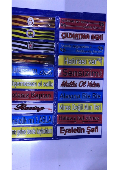 Bisiklet Resimli Yazı Seti Sticker Paket 100 Adet Çok Renkli
