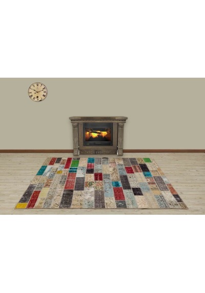 160 X 210 Model : 5006 Özel Patchwork Eskitme Halı