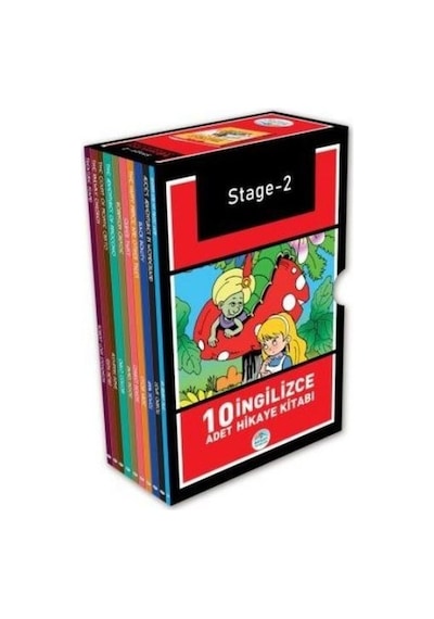 Stage - 2 İngilizce Hikaye Seti (10 Kitap Kutulu)- Mavi Çatı Yayınları