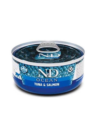 N&D Ocean Ton Balığı ve Somonlu Yetişkin Kedi Konservesi 70 G