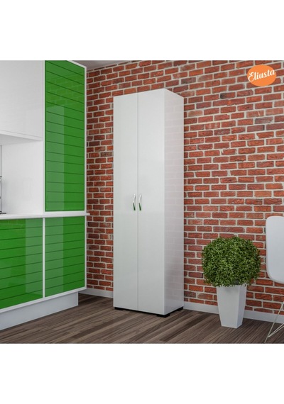 Çok Amaçlı Dolap Mutfak Dolabı Banyo Dolabı Çocuk Odası Dolabı 8 Raflı Dolap Beyaz