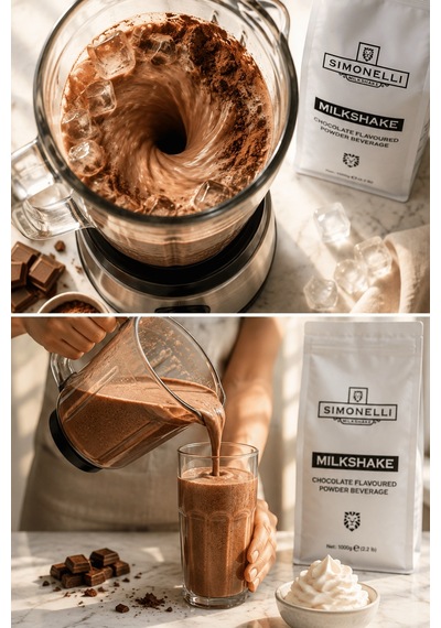 Simonelli Çikolata Aromalı Toz Milkshake Karışımı 1 KG