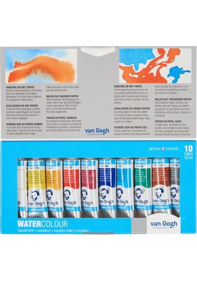 Van Gogh 10 Renk Tüp Suluboya Seti 10x10ml