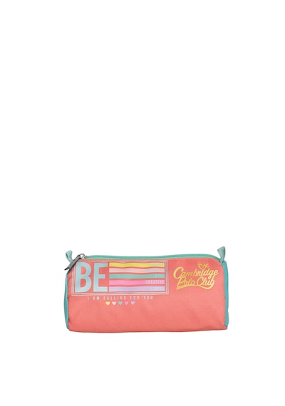 Pembe Be Happy Tek Bölmeli Unisex Kalemlik