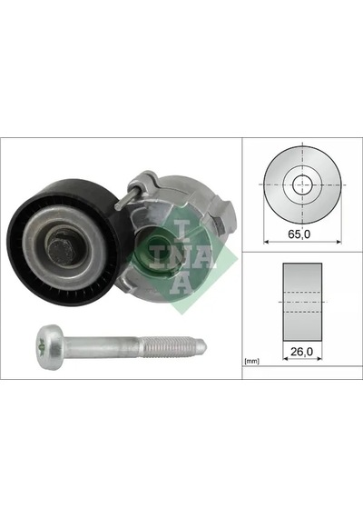 V Kayış Gergi Rulmanı - Fiat Stilo, Ducato, Grande Punto, Punto, Doblo, Freemont, Bravo, Croma, Sedici, Linea, 159, Giulietta, Mito, Spider, Brera - 06321492