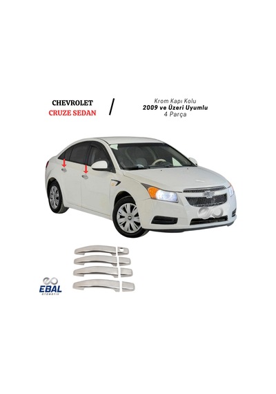 Ebal Otomotiv Chevrolet Cruze Krom Kapı Kolu 4 Kapı 2009 Üzeri (HB)