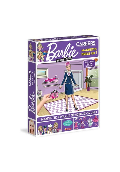 1918 DıyToy Barbie Careers Manyetik Kıyafet Giydirme Oyunu / 3-8 yaş