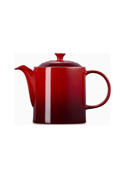 Le Creuset 4 Fincan Kapasite Şık Tasarım Büyük Seramik Demlik Kırmızı