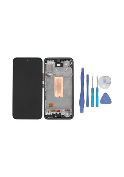 Samsung Galaxy A54 5g Sm-a546 Uyumlu Lcd Ekran Dokunmatik Servis Siyah Çıtalı + Tamir Seti