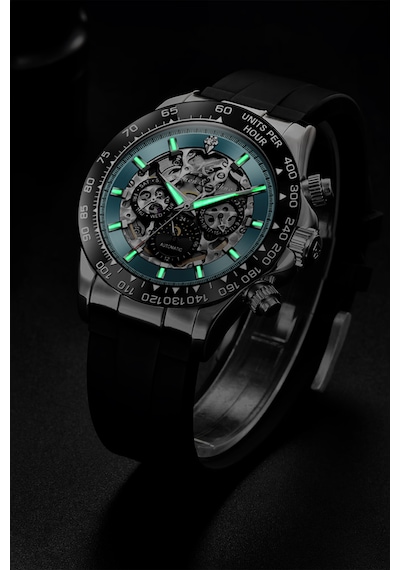 Kronen&söhne Skymarine Skeleton Mekanik Otomatik Erkek Kol Saati Gümüş
