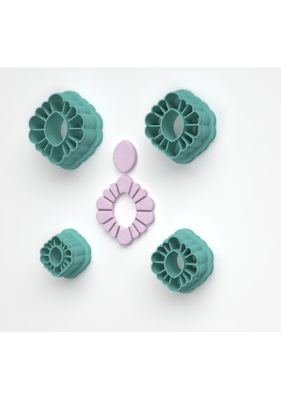 Polimer Kil Küpe Kalıbı Model 00010