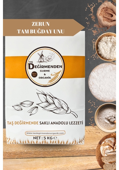 Zerun Tam Buğday Unu - 5 Kilo