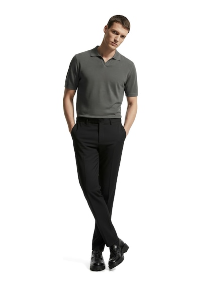 Düz Kumaş Slim Fit Klasik Erkek Pantolon Rafael Siyah