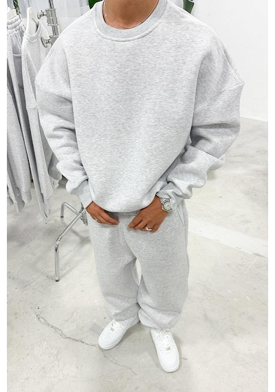 Gri Melanj Cozy Basic Oversize Sweat Gri Melanj