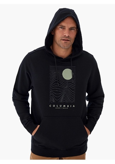 Columbia Cs0392 Csc M Linear Drifts Hoodie Erkek Sweatshirt Siyah