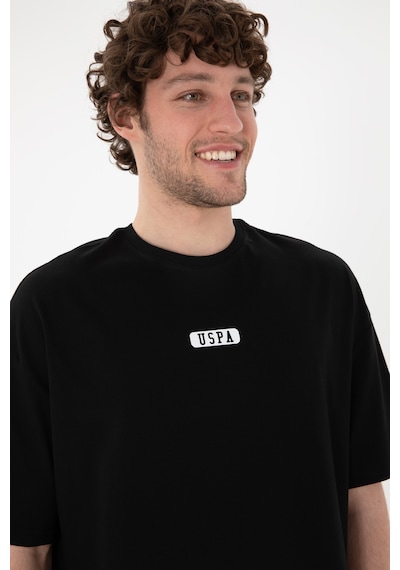 U.S. Polo Assn. Erkek Oversize Fit Bisiklet Yaka Siyah Tişört 50305923-VR046 U.S. Polo Assn. Erkek Oversize Fit Bisiklet Yaka Siyah Tişört 50305923-VR046