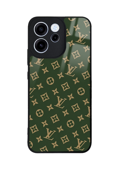 Oppo Reno 15f Green Lv Tasarımlı Glossy Telefon Kılıfı Yeşil