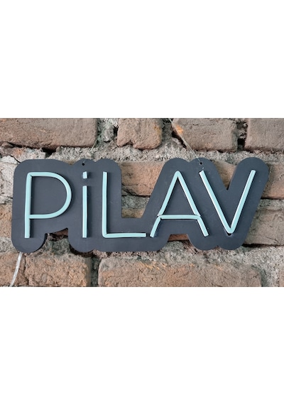 Pilav Yazılı Neon Led Duvar Aydınlatması
