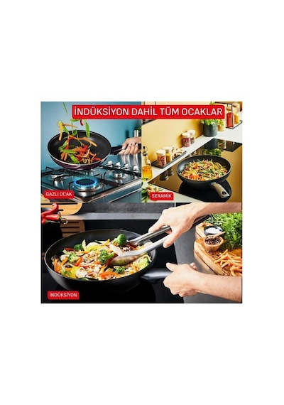 Tefal Halo Okaliptus 28 Cm Tava Yeşil