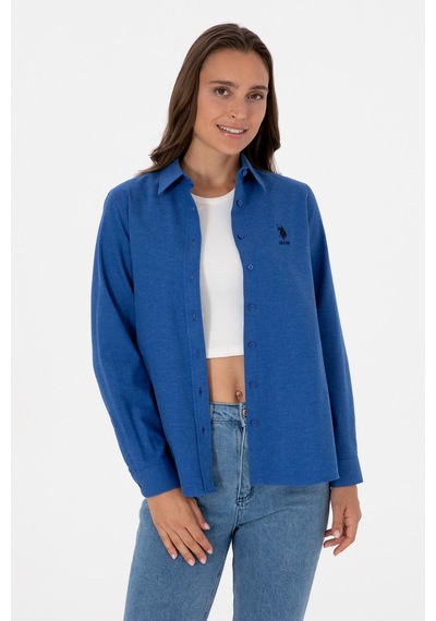 U.s. Polo Assn. Kadın Mavi Gömlek Basic 50316518-vr212 Royal Blue