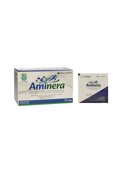 Orbivital Aminera Amino Asit Kompleksi + Magnezyum, Kalsiyum Ve D3 Vitamini 30 Saşe